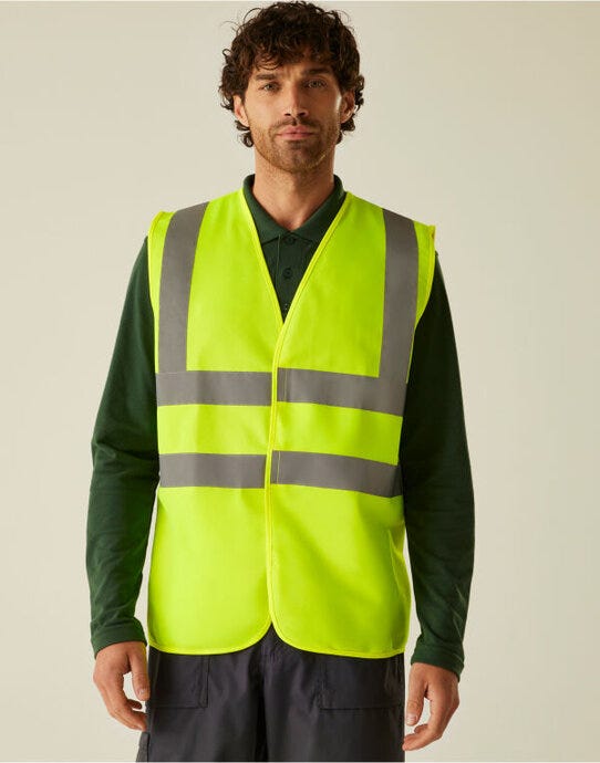 Regatta High Visibility TRS195 Regatta Hi Vis Pro Vest - Hi-Vis Yellow