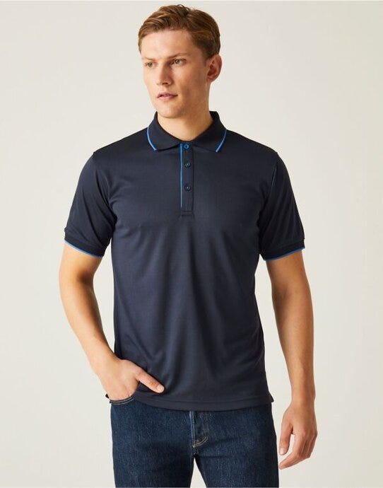 Regatta Professional TRS264 Regatta Navigate Short Sleeve Polo - Navy/ French Blue