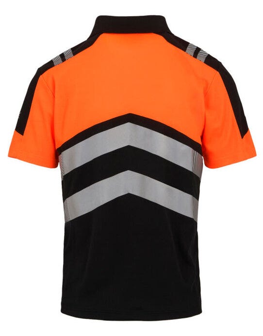 Regatta High Visibility TRS281 Regatta Hi-Vis X-Pro Polo - Black/Hi-Vis Orange
