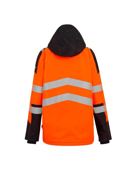 Regatta High Visibility TRW550 Regatta Hi-Vis X-Pro Wproof Shell Jacket - Black/Hi-Vis Orange