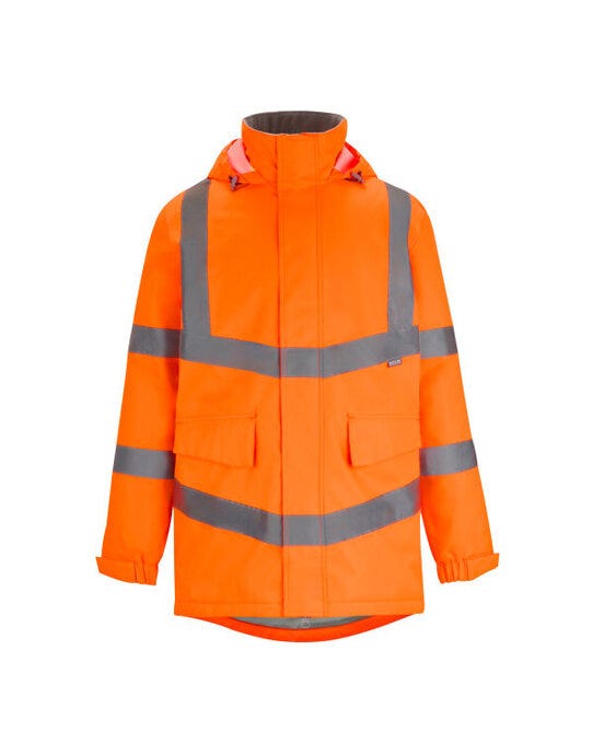 Regatta High Visibility TRW600 Regatta Pro Contract Dover Parka - Hi Vis Orange