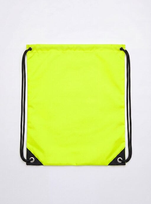 United Bags UB4010 UB Crest Drawstring Gymsac - Yellow