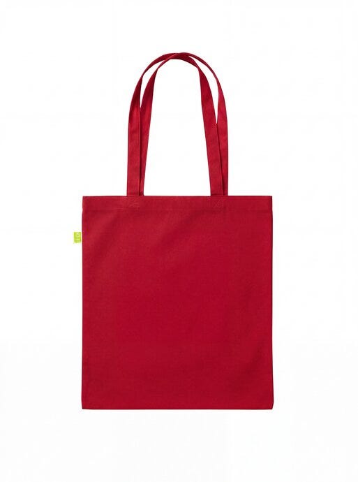 United Bags UB9060 UB Ridge Fairtrade 5oz Cotton Shopper - Red