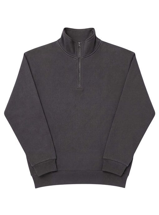 Ultimate Clothing Collection UCC005 UCC Everyday 1/4 Zip Sweatshirt - Charcoal