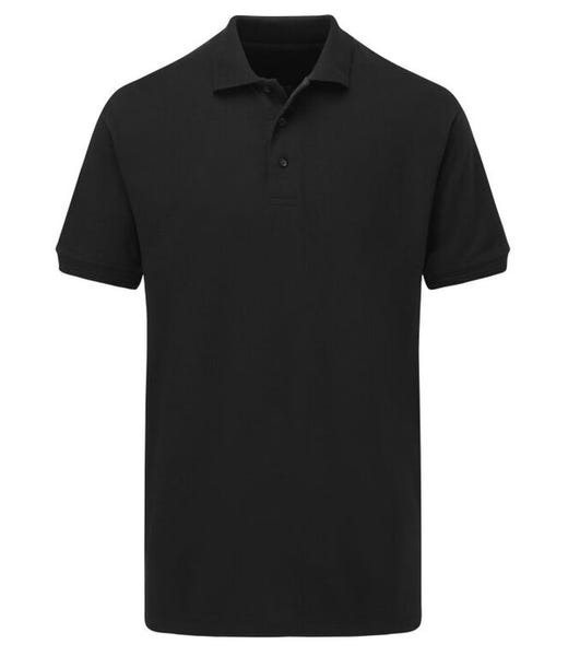 Ultimate Clothing Collection UCC031 Black plain polo shirt