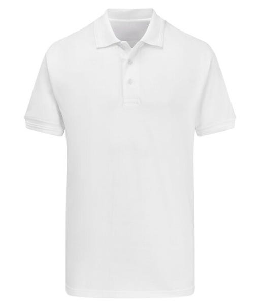 Ultimate Clothing Collection UCC031 White plain polo shirt