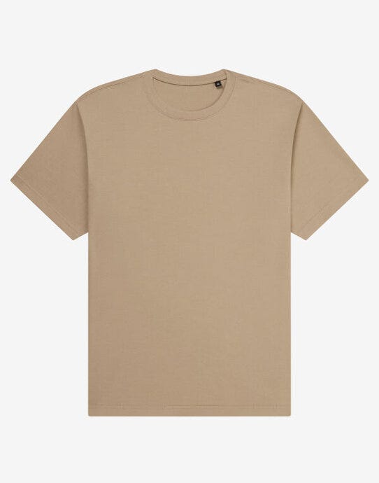 UCC Label Free Collection UCC220 Organic Heavy T-Shirt - Oat