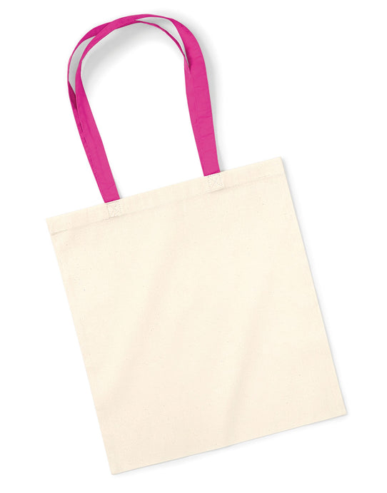 Westford Mill W101C Bag 4 Life Contrast Handle - Natural/Fuchsia