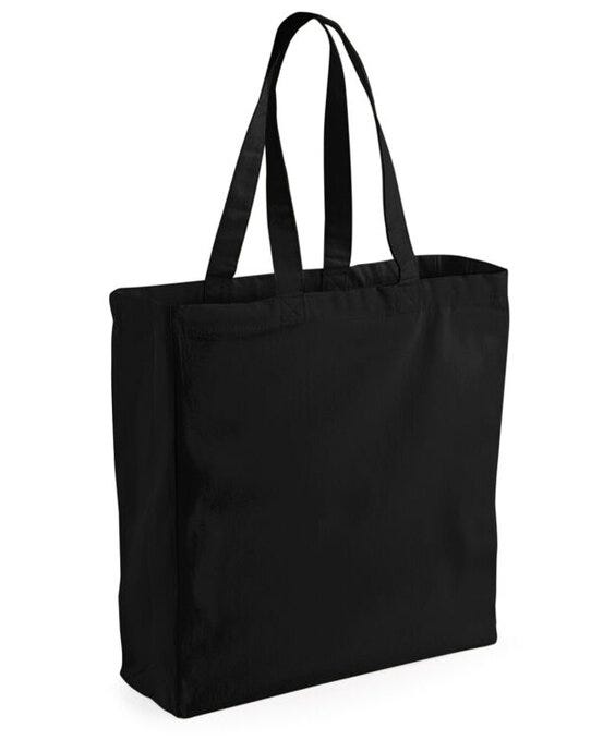 Westford Mill W108 Canvas Classic Shopper - Black