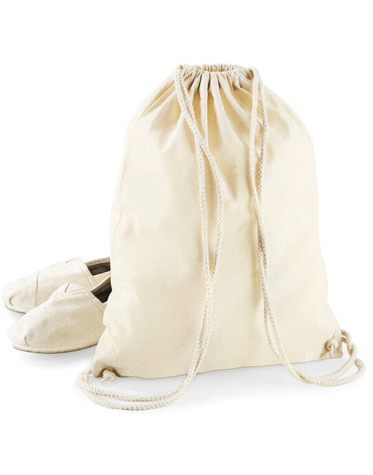 Westford Mill W110 Cotton Gymsac - Natural