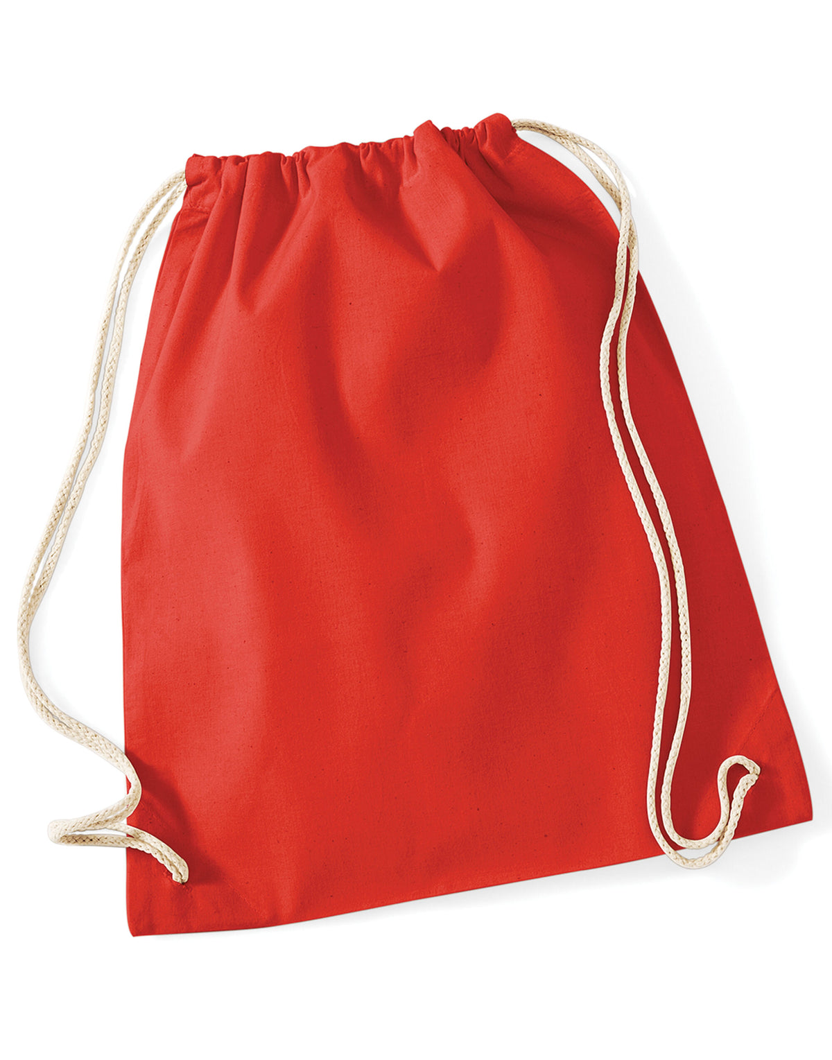 Westford Mill W110 Cotton Gymsac - Bright Red