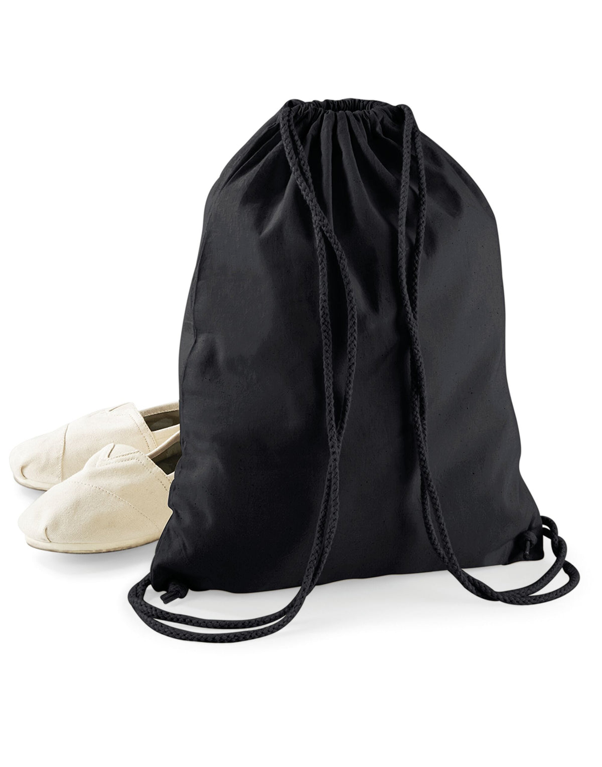 Westford Mill W110 Cotton Gymsac - Black/Black