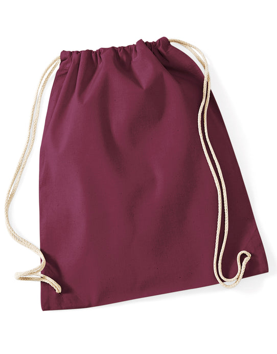 Westford Mill W110 Cotton Gymsac - Burgundy