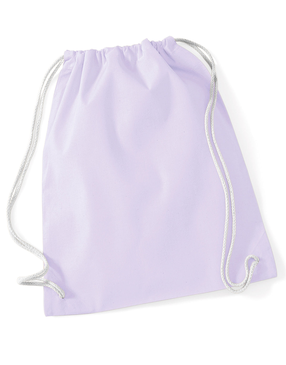 Westford Mill W110 Cotton Gymsac - Lavender/White