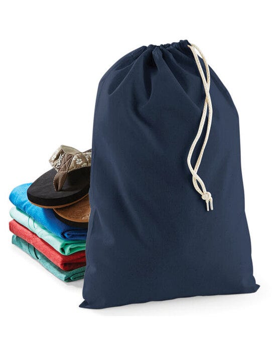 Westford Mill W115 Cotton Stuff Bag - Navy