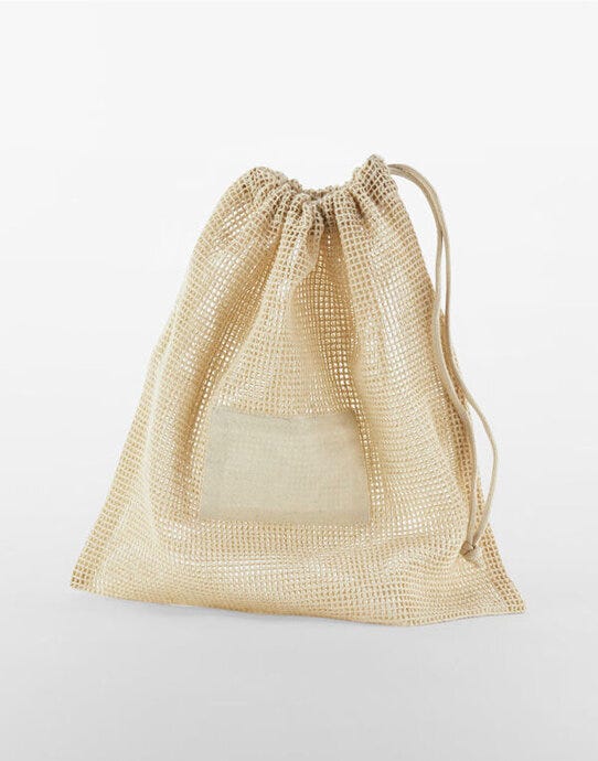 Westford Mill W155 Organic Cotton Mesh Sacks - Natural