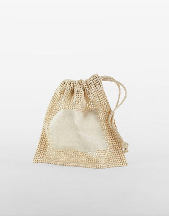 Westford Mill W155 Organic Cotton Mesh Sacks - Natural