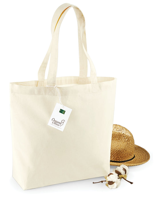 Westford Mill W180 Organic Cotton Shopper - Natural
