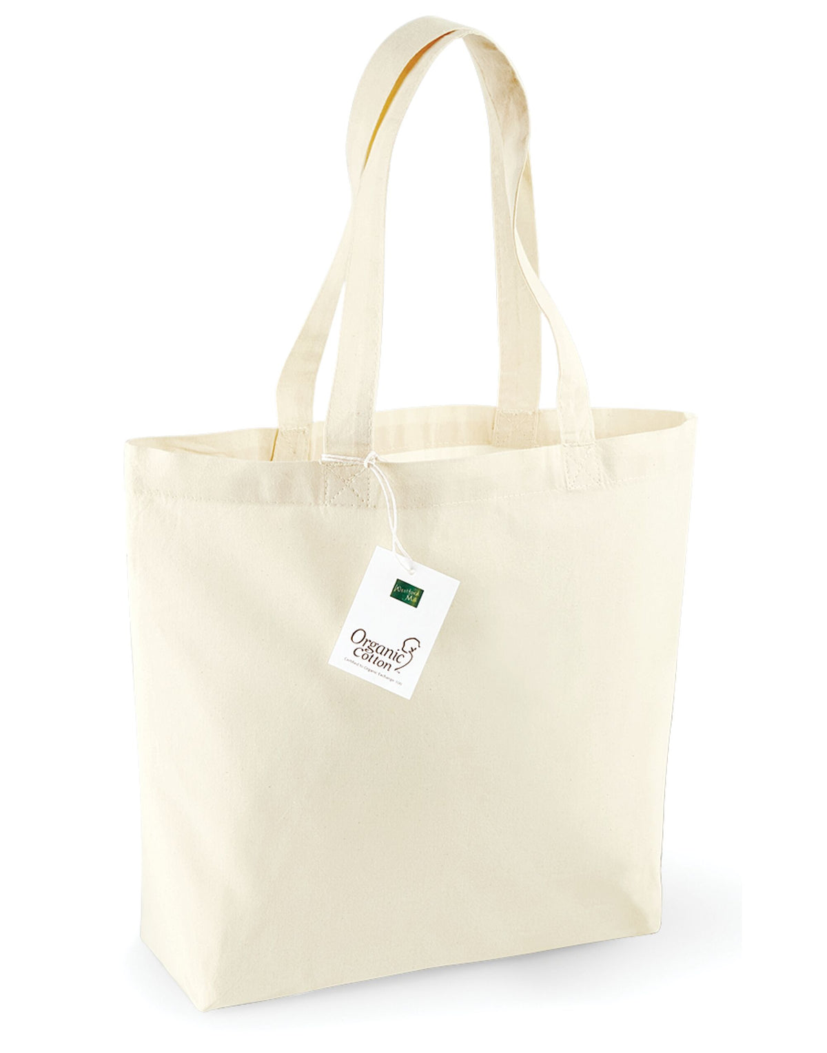 Westford Mill W180 Organic Cotton Shopper - Natural