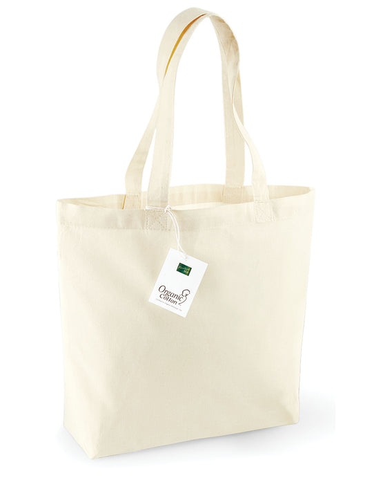 Westford Mill W180 Organic Cotton Shopper - Natural