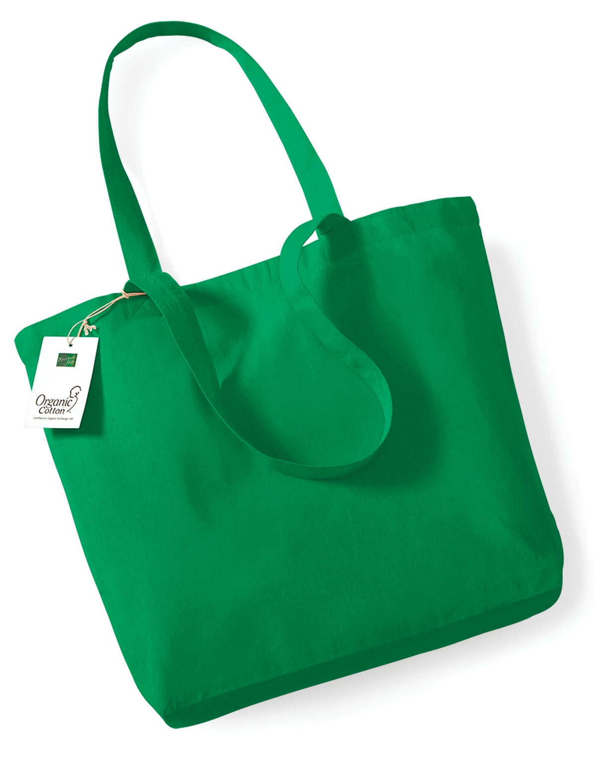 Westford Mill W180 Organic Cotton Shopper - Kelly Green