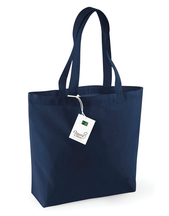 Westford Mill W180 Organic Cotton Shopper - Navy