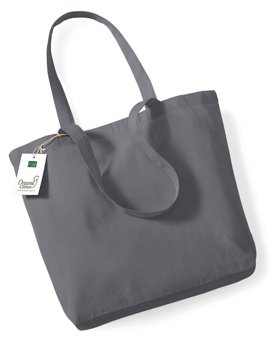 Westford Mill W180 Organic Cotton Shopper - Graphite Grey