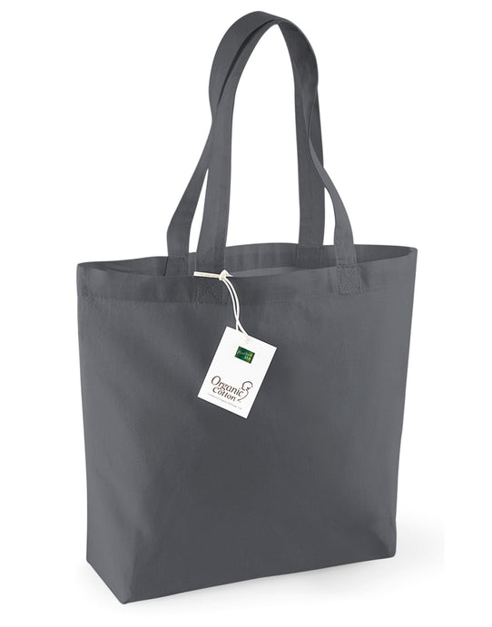 Westford Mill W180 Organic Cotton Shopper - Graphite Grey