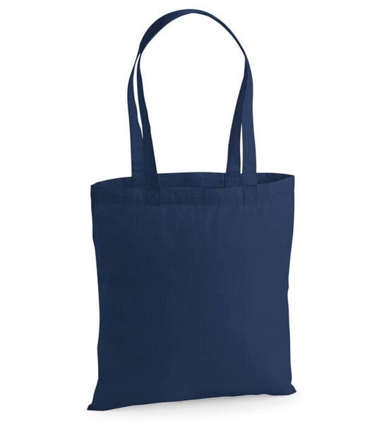 Westford Mill W201 French Navy plain Premium Cotton Tote
