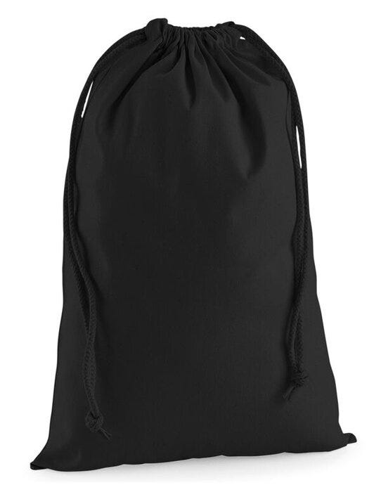 Westford Mill W216 Premium Cotton Stuff Bag - Black