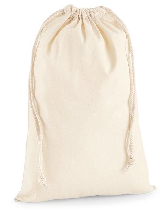 Westford Mill W216 Premium Cotton Stuff Bag - Natural