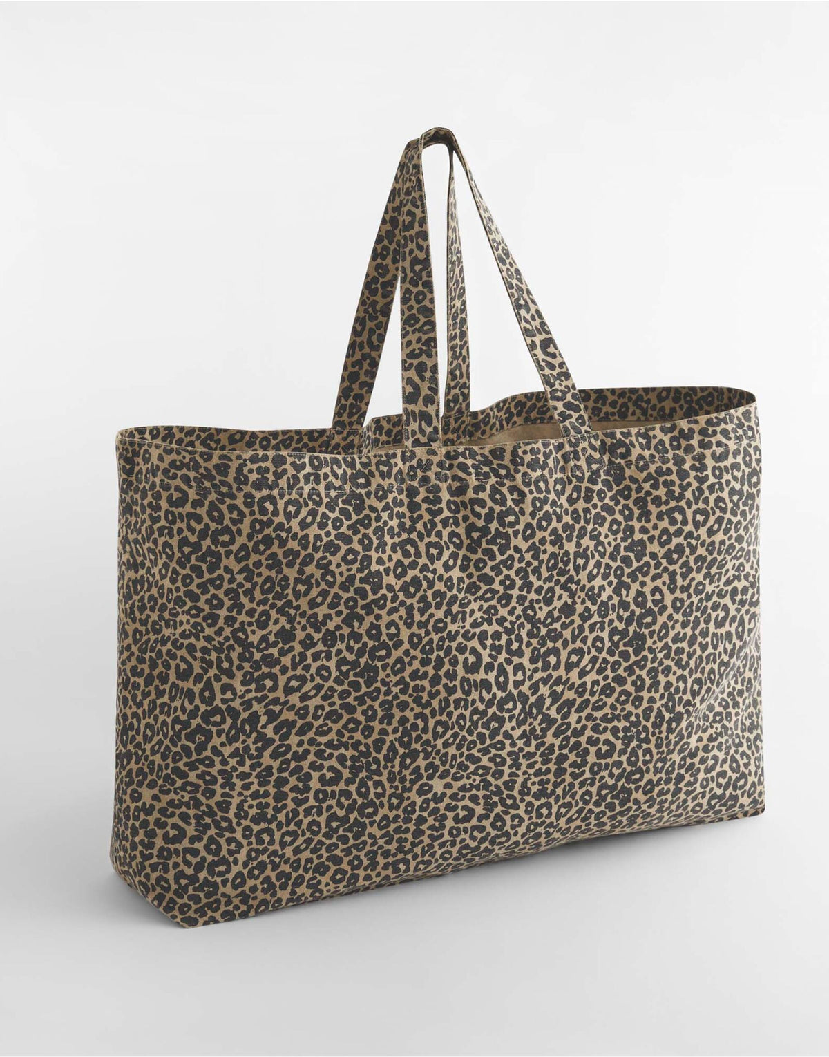 Westford Mill W336 Leopard Print OversizeTote - Vintage Leopard Print