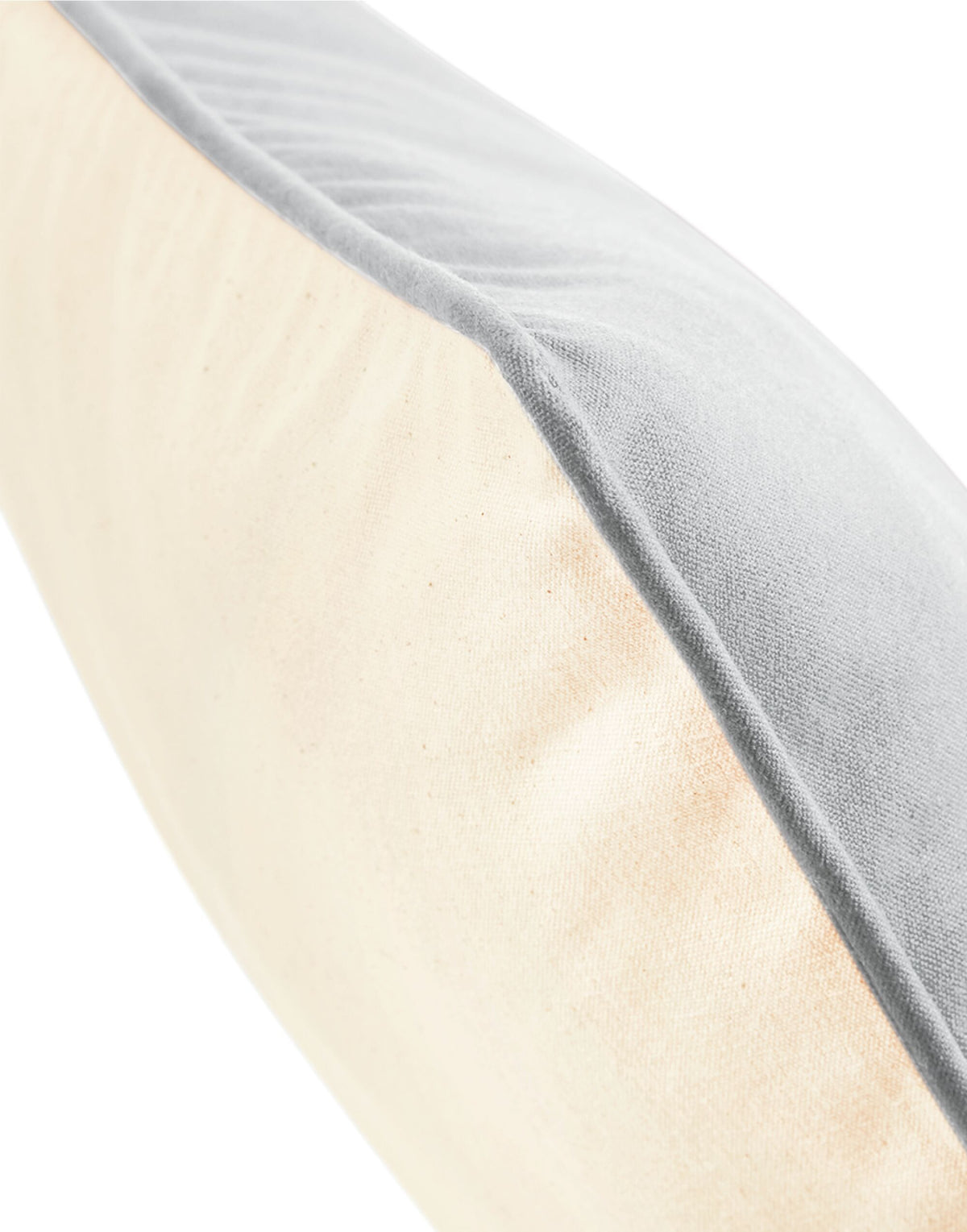 Westford Mill W355 Cotton Cushion Cover - Natural/ Light Grey