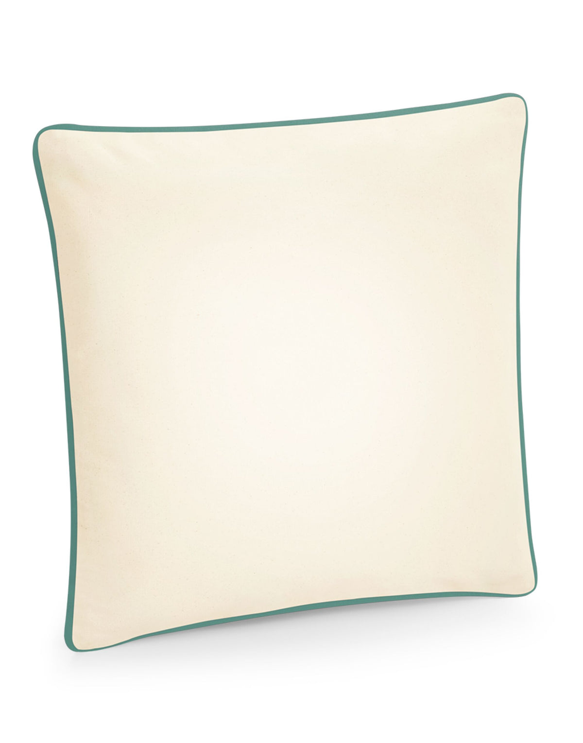 Westford Mill W355 Cotton Cushion Cover - Natural/ Sage Green