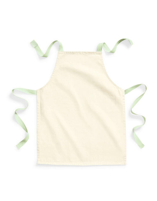 Westford Mill W362 Cotton Junior Apron - Natural/Pistachio