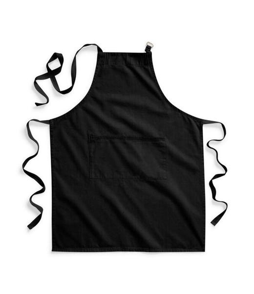 Westford Mill W364 Black plain Cotton Adult Apron