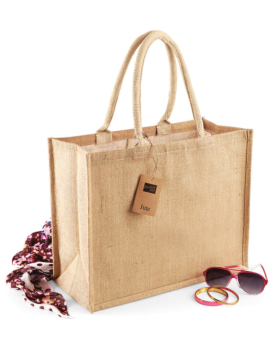 Westford Mill W407 Jute Classic Shopper - Natural
