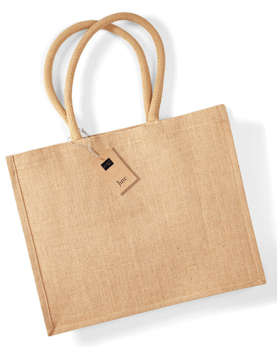 Westford Mill W407 Jute Classic Shopper - Natural
