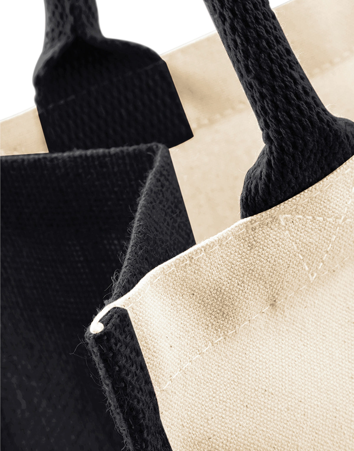 Westford Mill W421 Printers Midi Jute Bag - Black