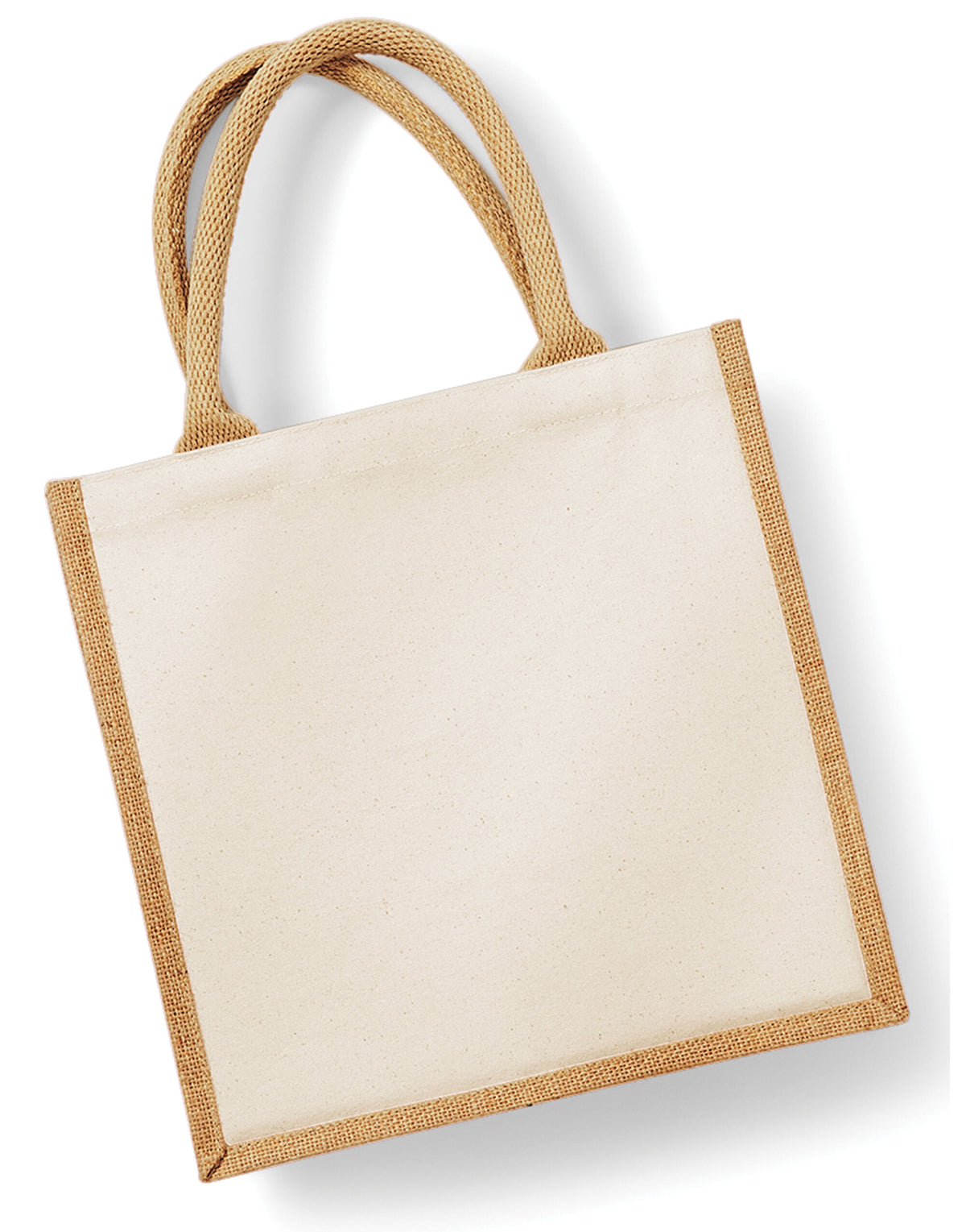 Westford Mill W421 Printers Midi Jute Bag - Natural