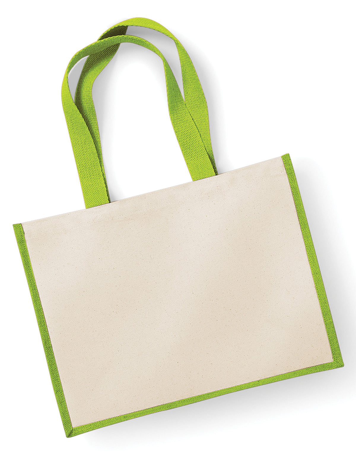 Westford Mill W422 Printers Jute Shopper - Apple Green