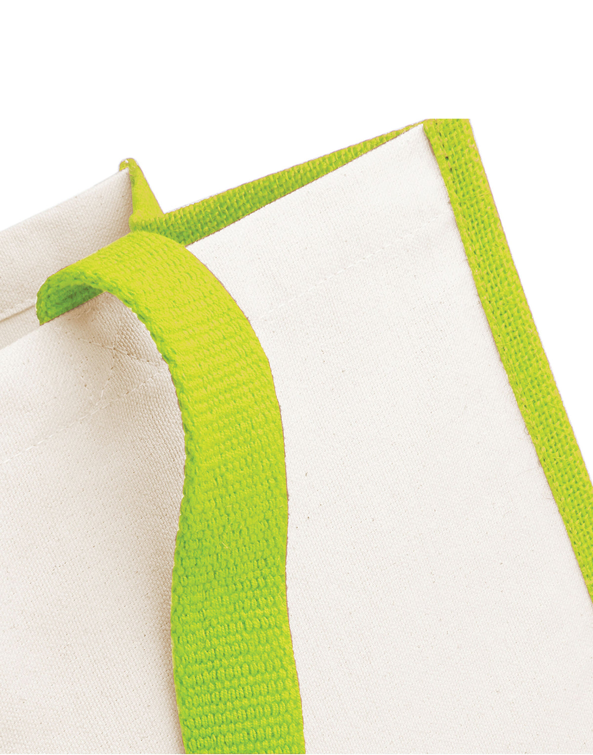 Westford Mill W422 Printers Jute Shopper - Apple Green