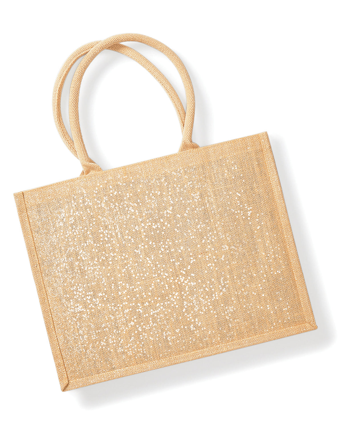 Westford Mill W437 Shimmer Jute Shopper - Natural Gold
