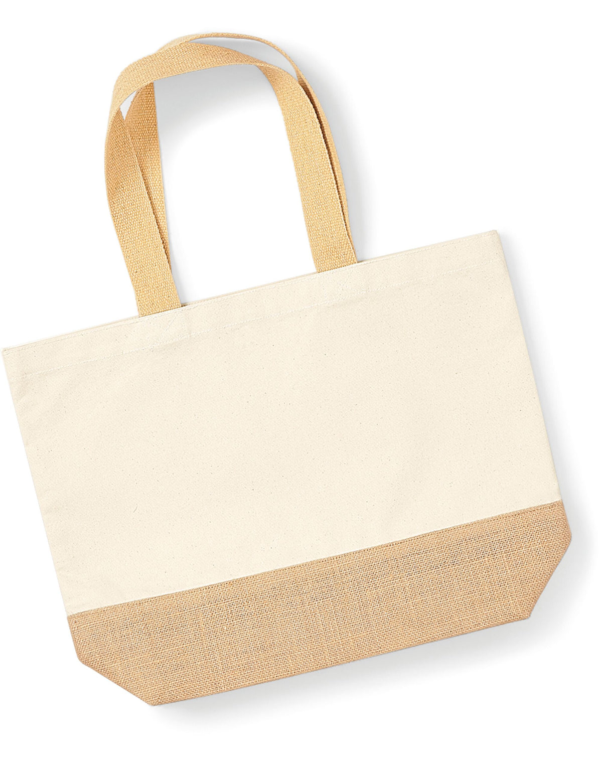 Westford Mill W451 Jute Base Canvas Tote - Natural