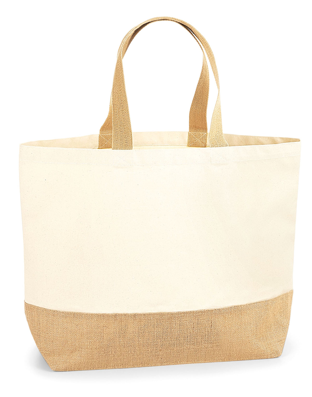 Westford Mill W452 Jute Base Canvas Tote XL - Natural