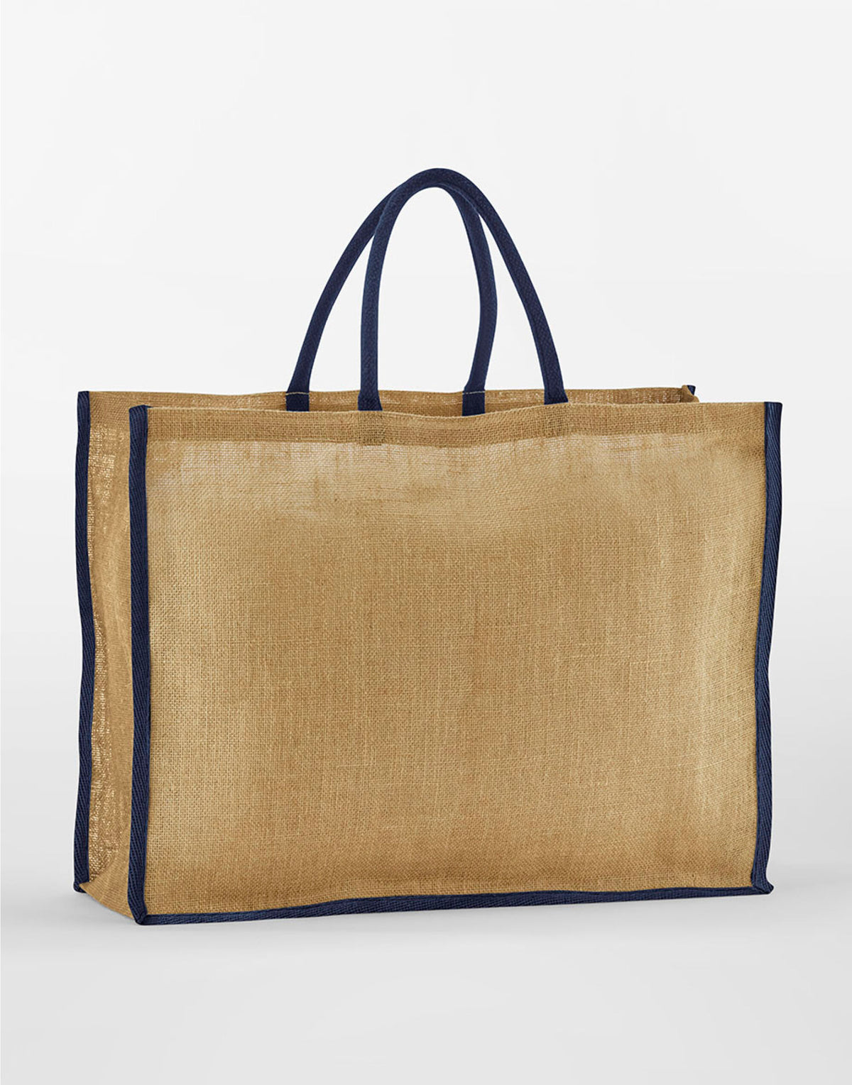 Westford Mill W475 Starch Jute Market Shopper - Natural/Navy