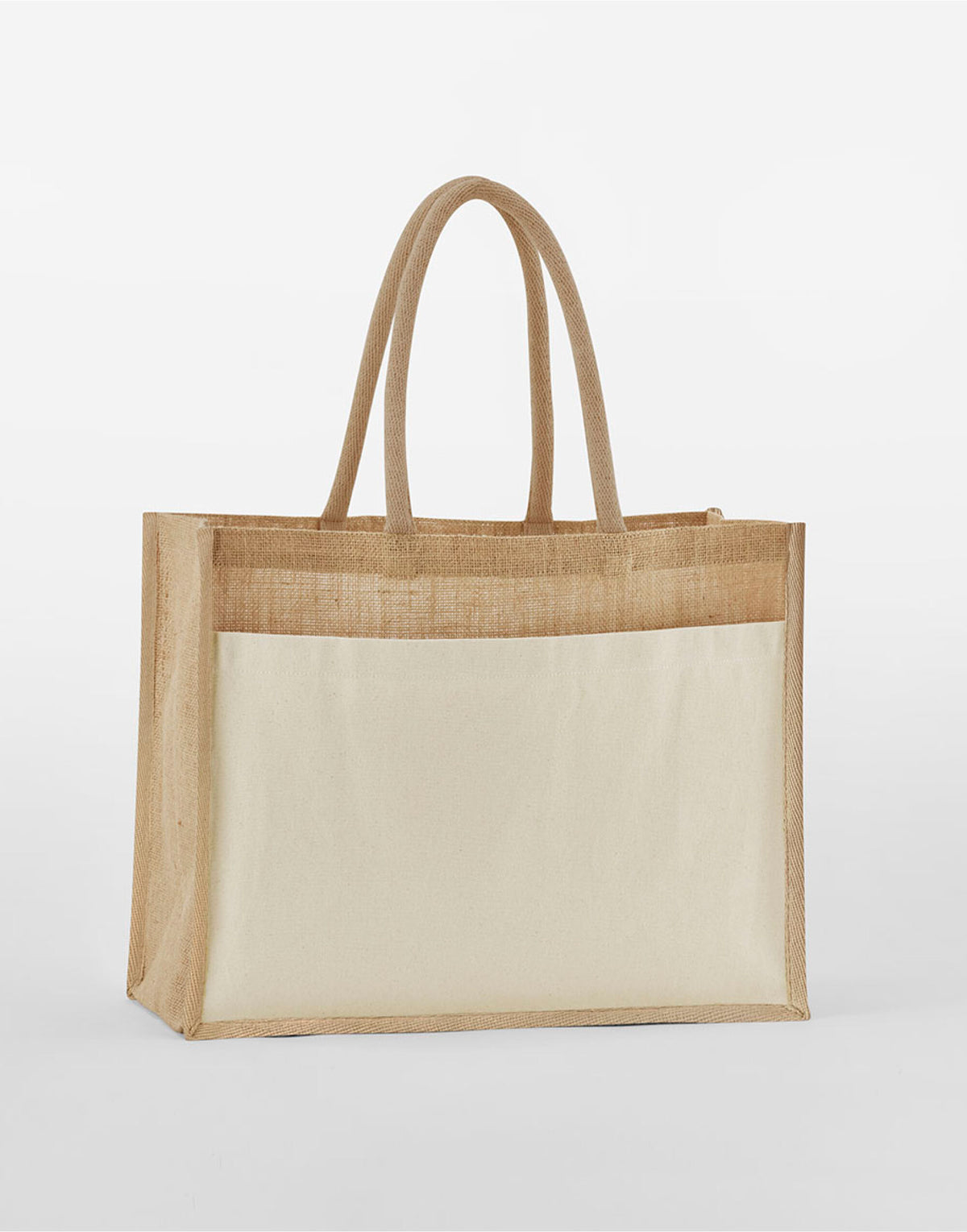 Westford Mill W480 Pocket Starch Jute Shopper - Natural