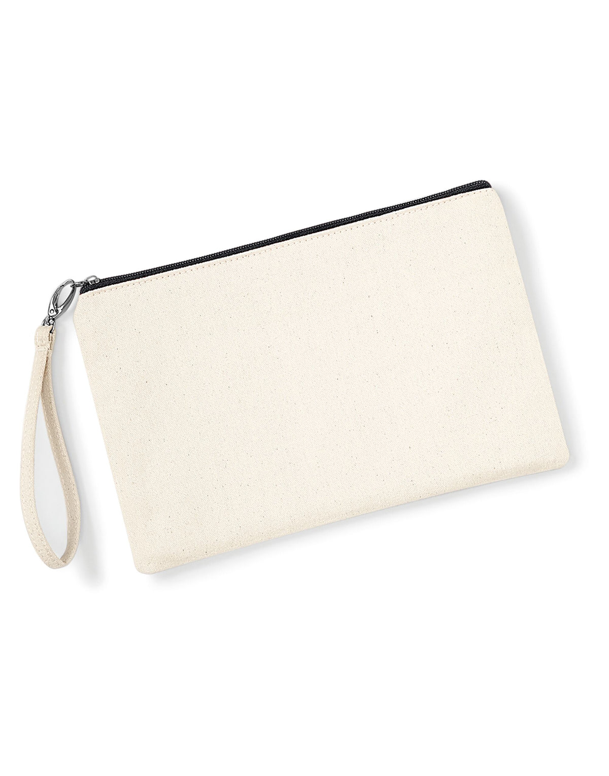 Westford Mill W520 Canvas Wristlet Pouch - Natural/Black
