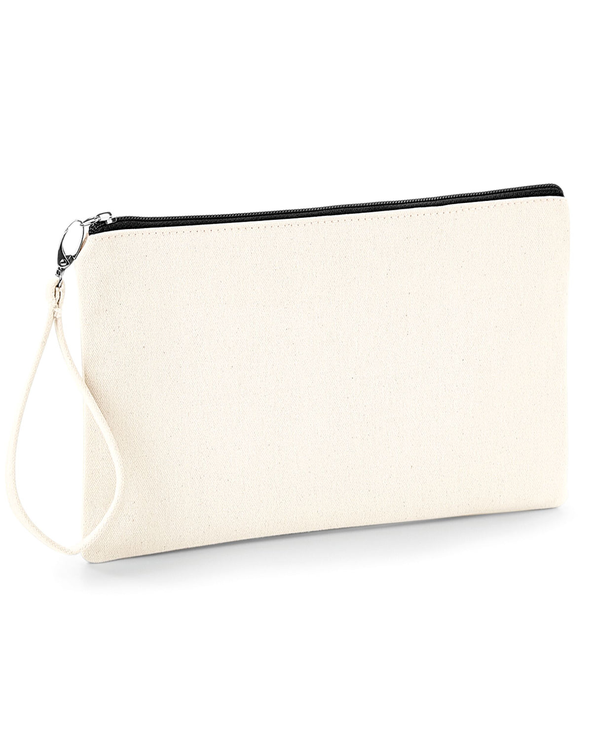 Westford Mill W520 Canvas Wristlet Pouch - Natural/Black