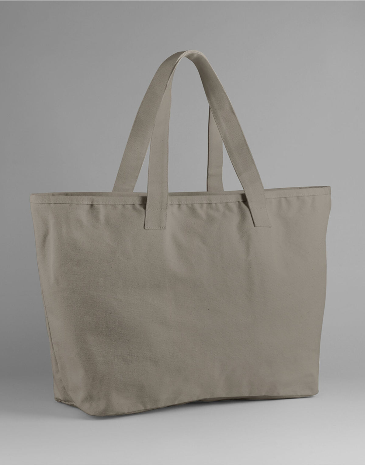 Westford Mill W606 Oversized Canvas Tote Bag - Mushroom